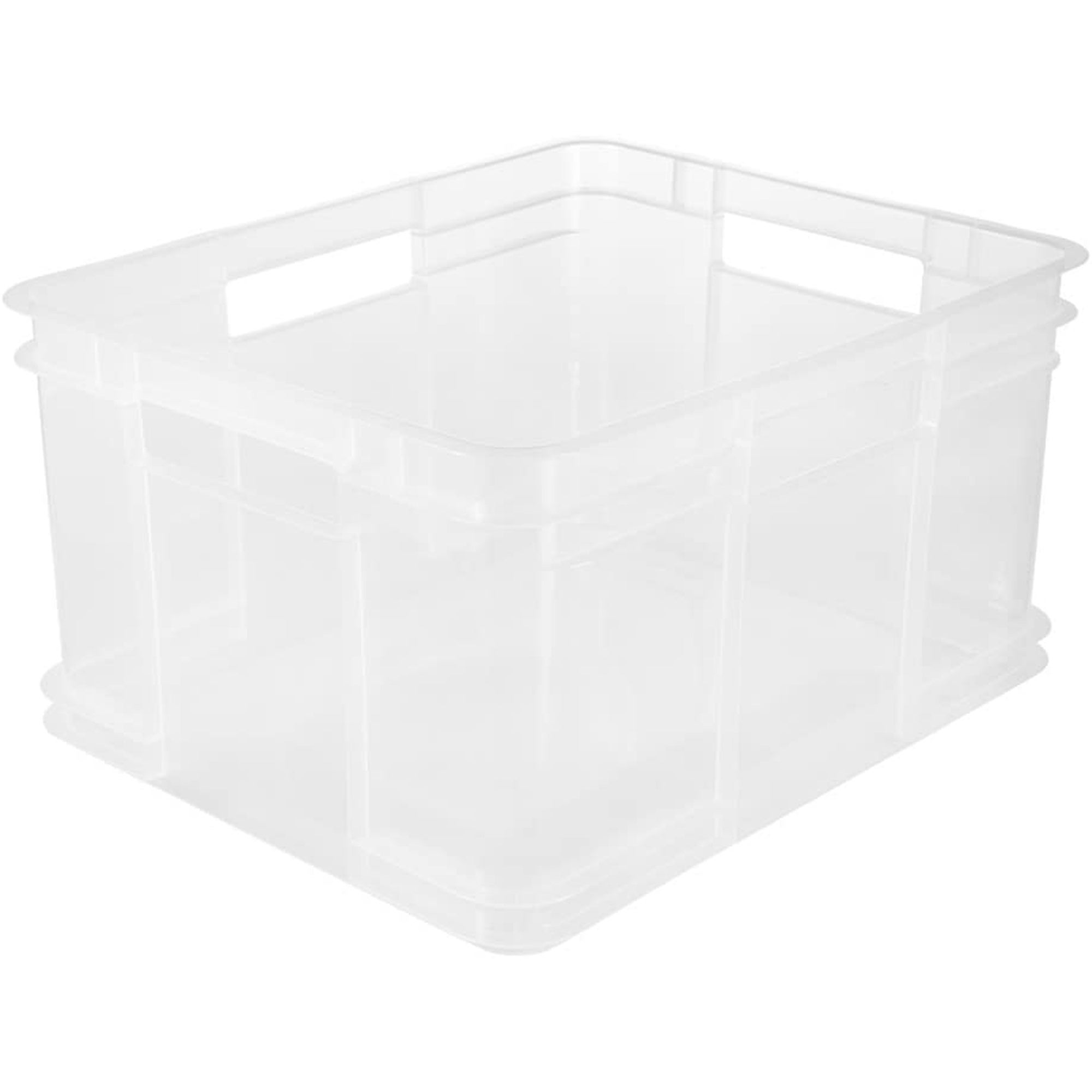 Boîte de rangement Eurobox XL, Plastique robuste (PP), 43 x 35 x 24 cm, 28  L, Transparent neutre