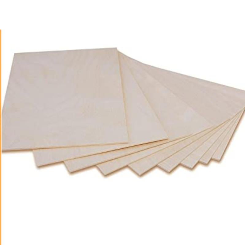 4 Pezzi Compensato Di Pioppo 3x400x600 Mm | Pannelli In Legno Per Laser, CNC E Modellismo