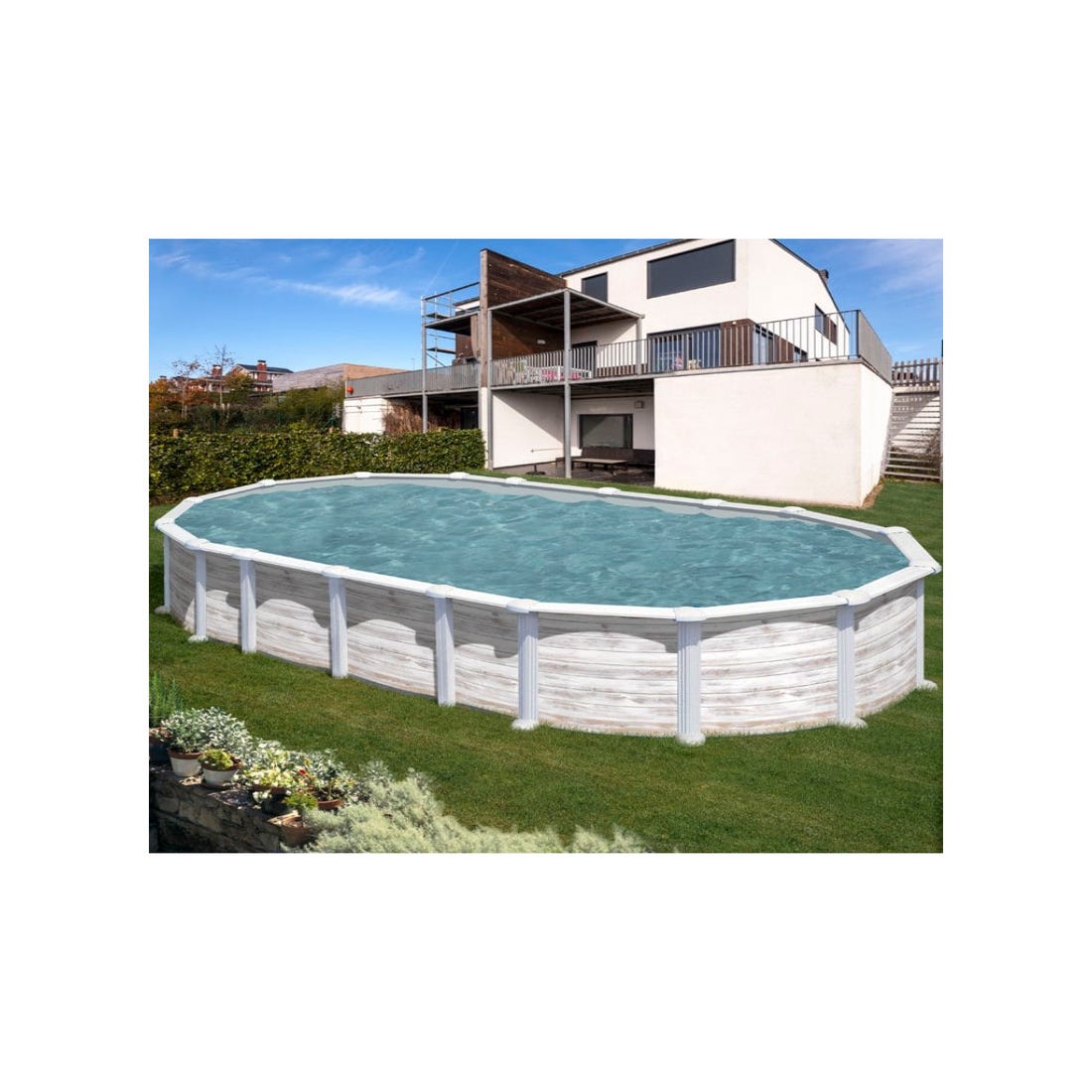 Tapiz de suelo para piscinas desmontables Gre - verde 81x81 cm - Pool Spas  Online