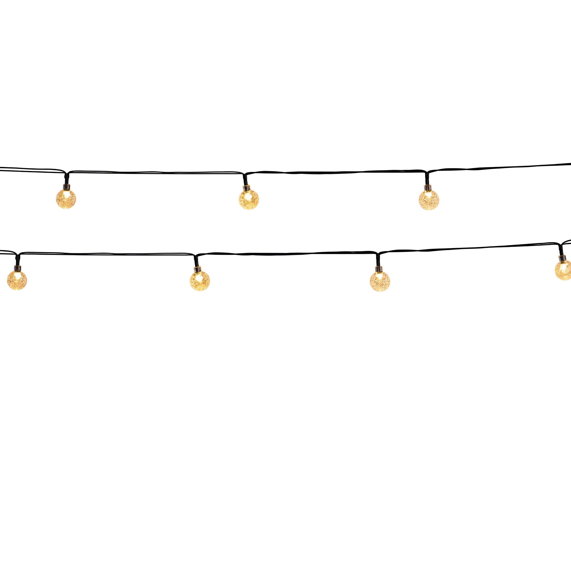 Lot de 8 guirlandes lumineuses solaires pour couvercles de bocaux Mason -  Guirlande lumineuse à 20 LED avec 8 crochets inclus (bocaux non inclus)