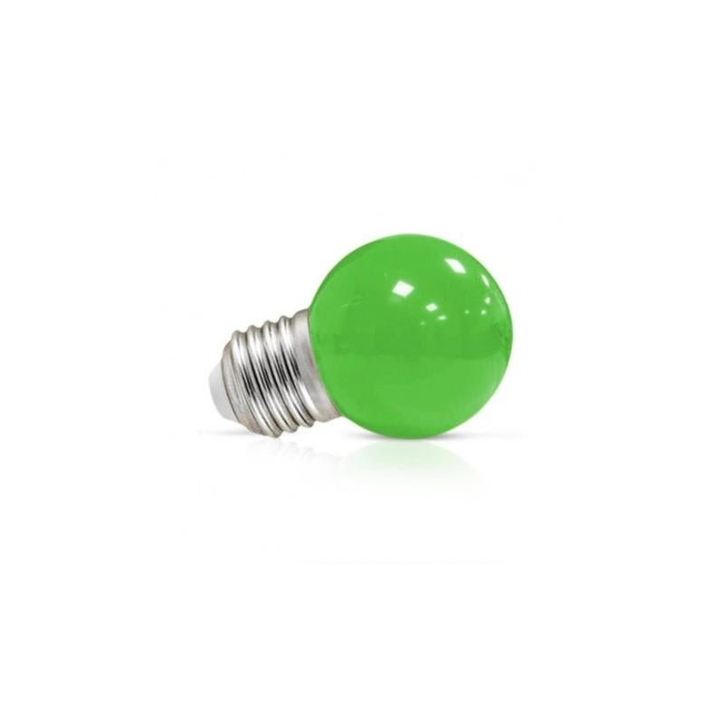 Ampoule LED E27 Couleur Bulb G45 1W Vert Leroy Merlin