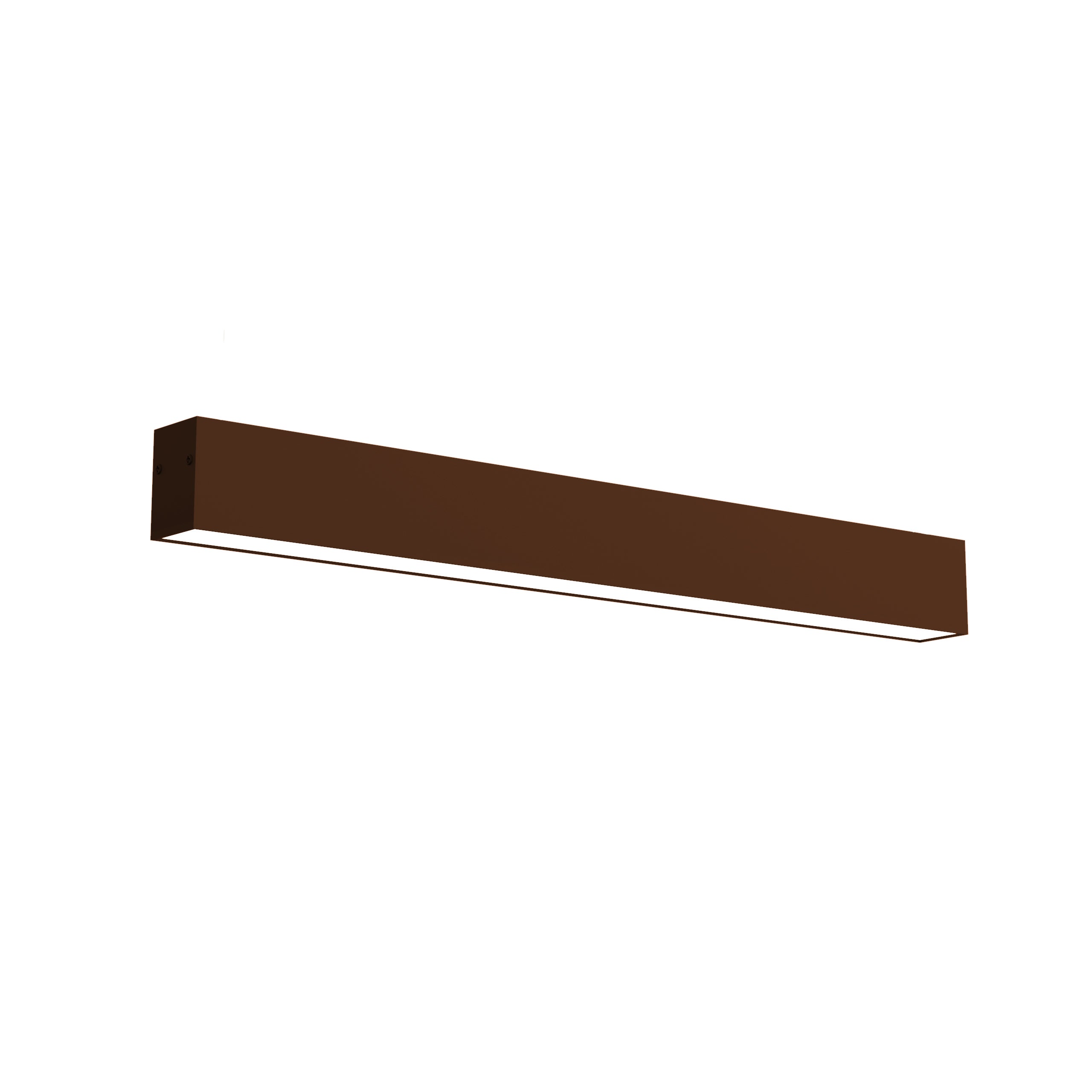 Lumicom linear plafòn strip led integrado 14.4w 4000k metallo marrón corten l60cm