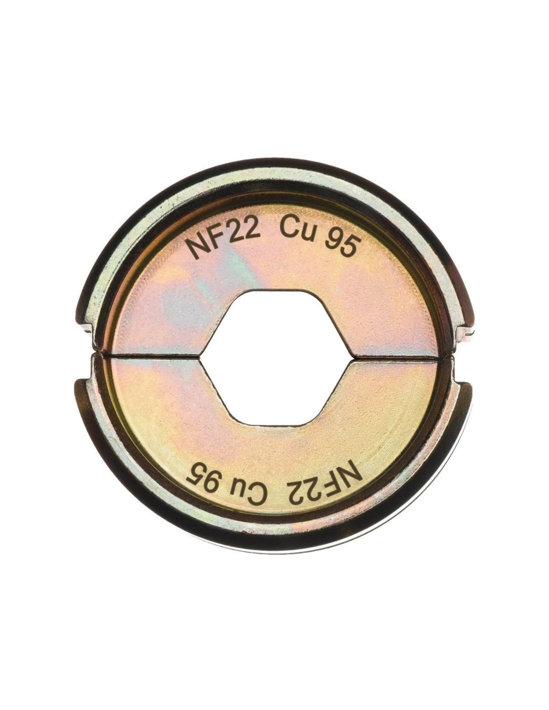 Matrice De Sertissage Klauke NF22/22 11/22 K-CU Pour Câbles 10mm² - Outils Série K22 - Réf. NF22/10 - Occasion Bon état