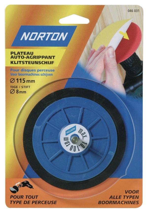 5 disques ponçage auto-agrippants 125mm - Grain 120 - NORTON - Mr.Bricolage