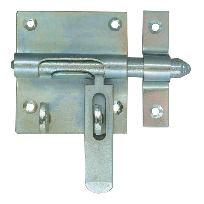 Porte-cadenas, Cadenas et loquets, 1 pièce, 120x1,5mm, Loquet en Acier  Zingué