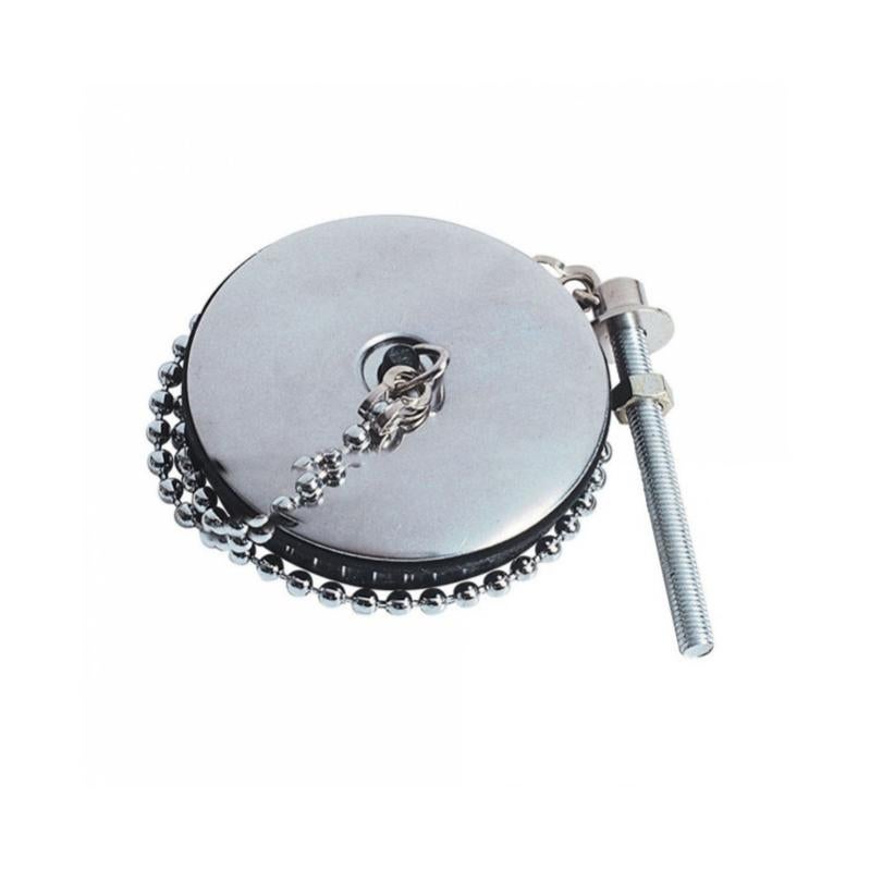 Bouchon D'évier Universel En Acier Inoxydable, Bonde Escamotable, Compatible Avec Les Bouchons D 34 Et 40 Mm 1 Piece 98363966
