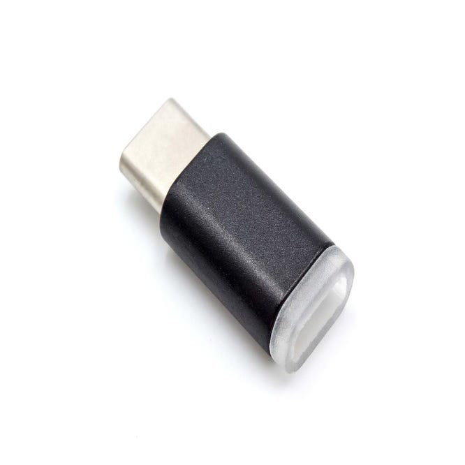 Vhbw Adaptateur USB-C vers micro-USB compatible avec Samsung Galaxy S8,  S8+, noir