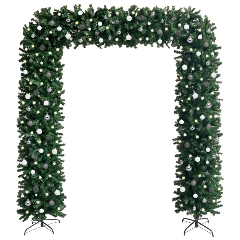 Albero Di Natale Verde - VidaXL Albero Di Natale Artificiale Sottile Supporto Verde 240 Cm Pvc 45509121