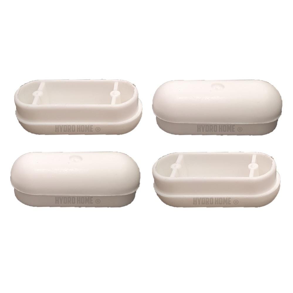 Kit 4 pezzi paracolpi PAR001 rettangolari bianchi in plastica per  Copriwater sedile Wc by HYDRO HOME