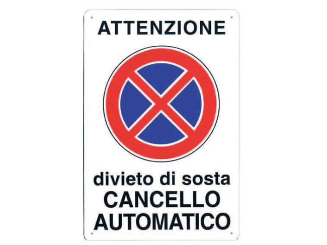 Cartello CANCELLO AUTOMATICO COMANDATO A DISTANZA