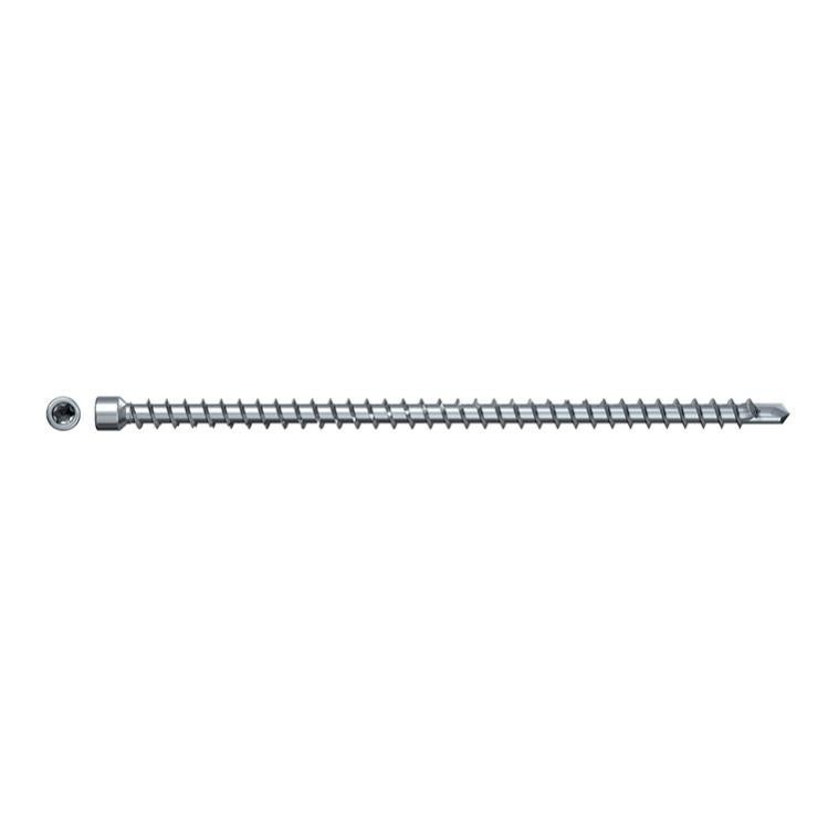 Fischer Viti Power-Fast FPF-ST 8,0x240 ZPP - 50 Pezzi, Doppio Filetto E Testa Svasata, Per Legno E Acciaio