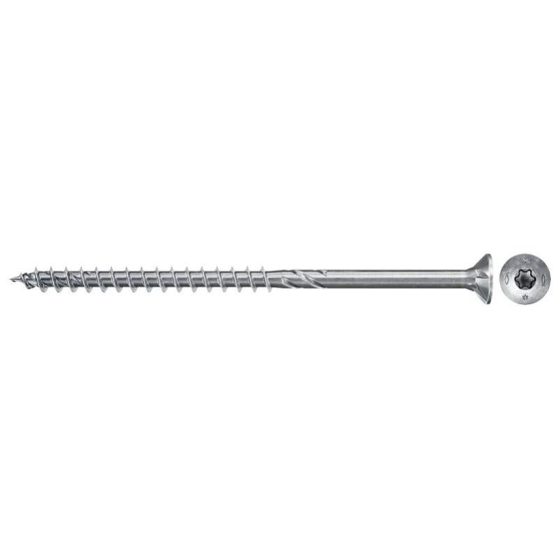 Vite Spax Per Pannelli Truciolari, 3,5x50 Mm, Torx, Testa Svasata Piatta, Zinco Bianco (500 Pz