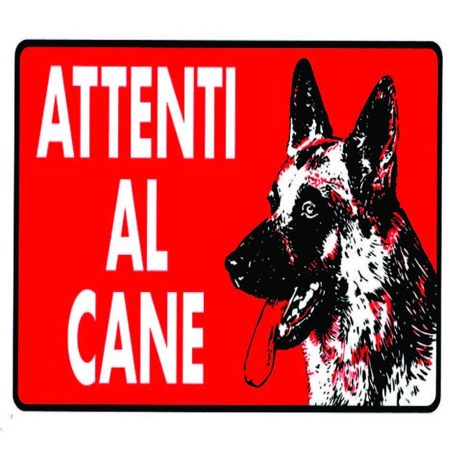 Attenti al Cane - Cartello Personalizzato