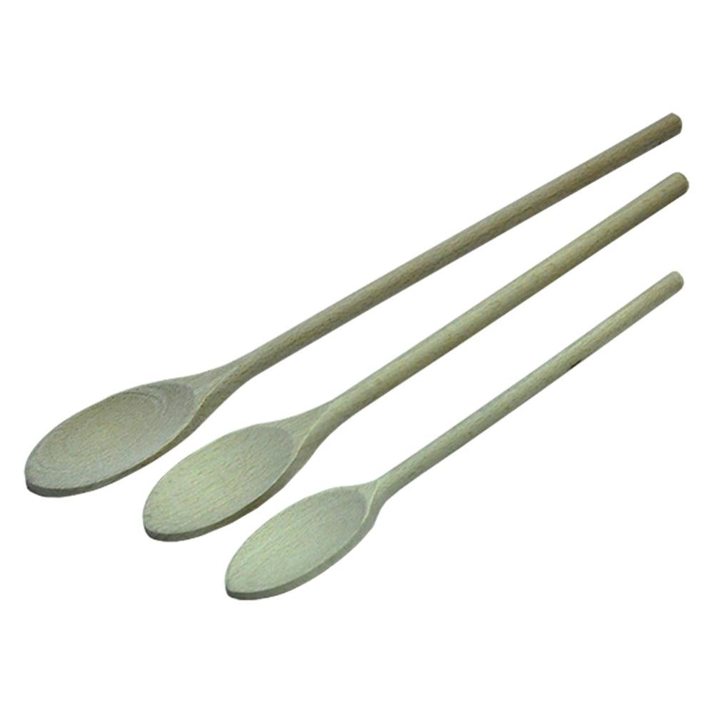 Set Di 2 Cucchiai Da Cucina In Legno Di Faggio | 30 Cm | Ecologici E Sostenibili | Non Graffiano Pentole - Foto 6