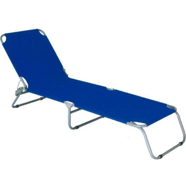 Lettino A Dondolo Beliani Turchese Con Struttura In Acciaio E Cuscino - Relax Da Giardino Moderno