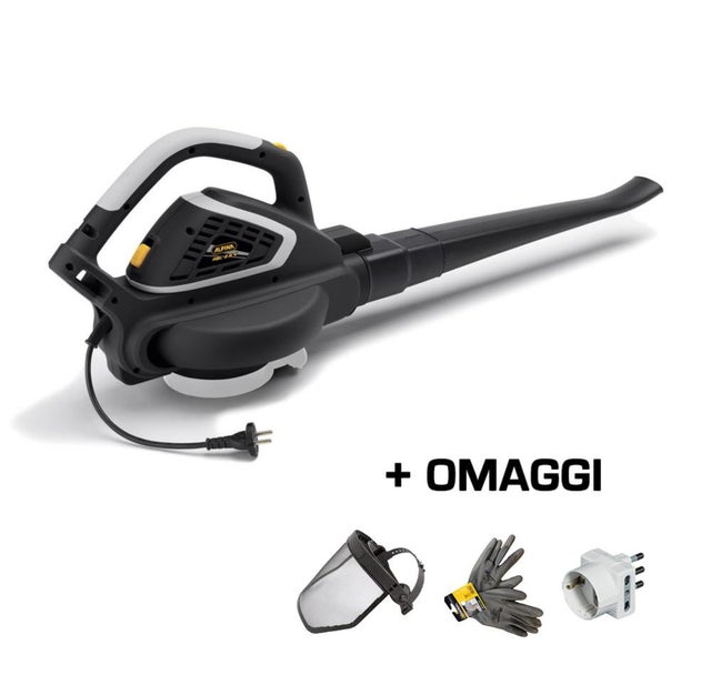 Soffiatore Aspiratore Elettrico Alpina ALB 26 E Funzione Mulching Tritura Foglie