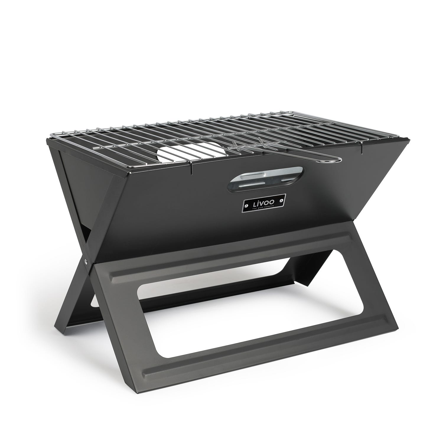 Barbecue à charbon pliable 44.5x28.5cm - Livoo DOC268