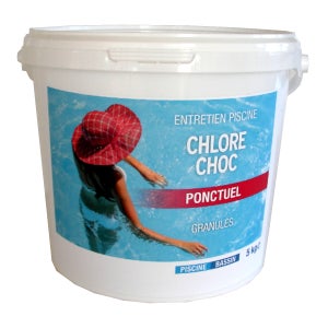 Chlore choc 5kg - Produit entretien piscine IOPOOL