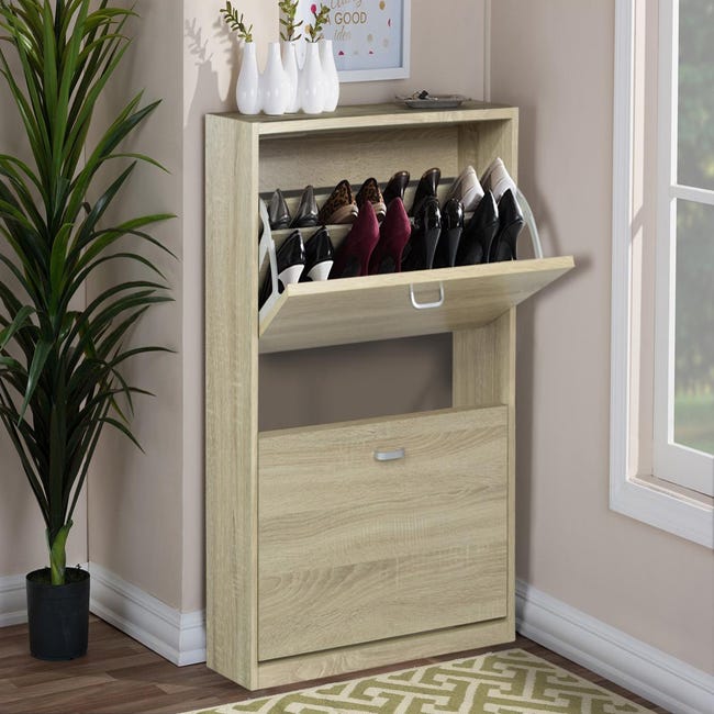 Double Scarpiera 4 Ribalte Bianca