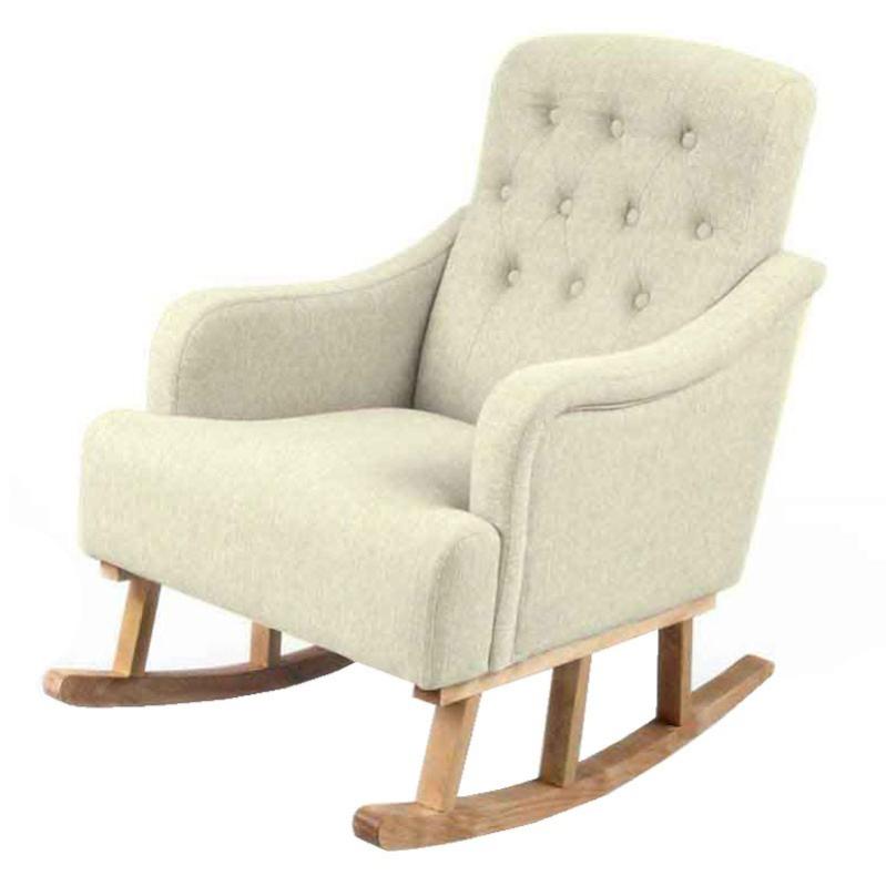 Sillón mecedora crema elegante muebles cm 62 x 65 x 85 h