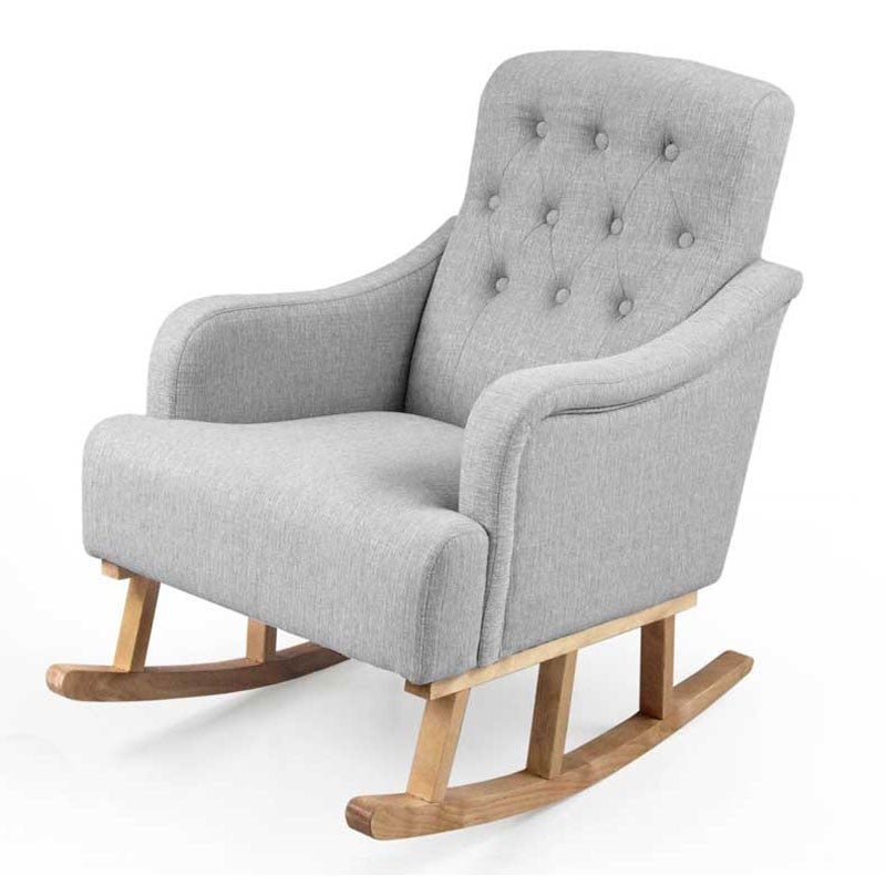 Sillón mecedora gris muebles chic cm 62 x 65 x 85 h