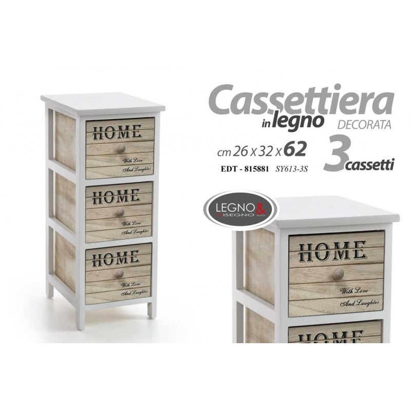 LOVE HOME DESIGN Cassettiera in plastica con cassetti colorati