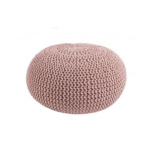 SET2 POUF CONTENITORE ROSA ANTICO - POLINA - Ø31.5a - 38h; Ø36a - 45h