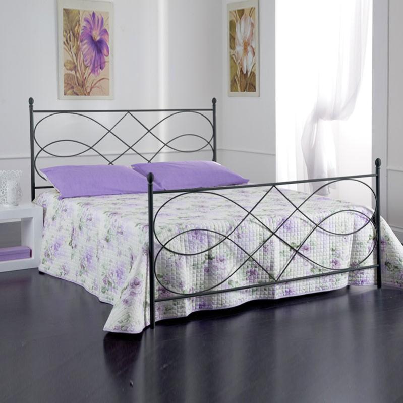 Letto matrimoniale in ferro battuto colore avorio italiano | Leroy Merlin