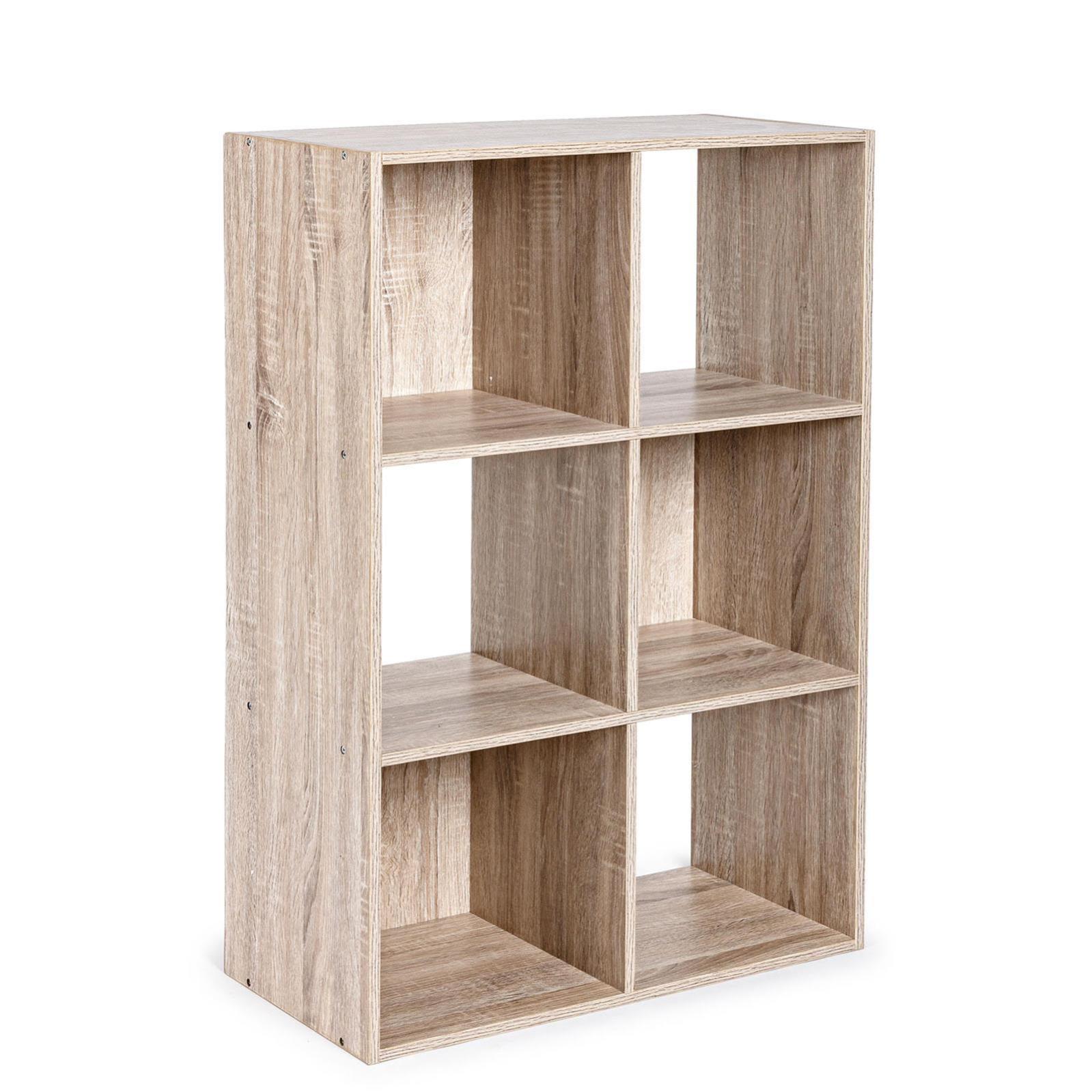 COSTWAY Libreria Scaffale con 2 Ante di Stoccaggio, Libreria Salvaspazio Moderna con 4 Ripiani in Legno Aperti, Mobile Alto Ufficio, per Soggiorno, Camera da Letto, 60 x 30 x 140 cm