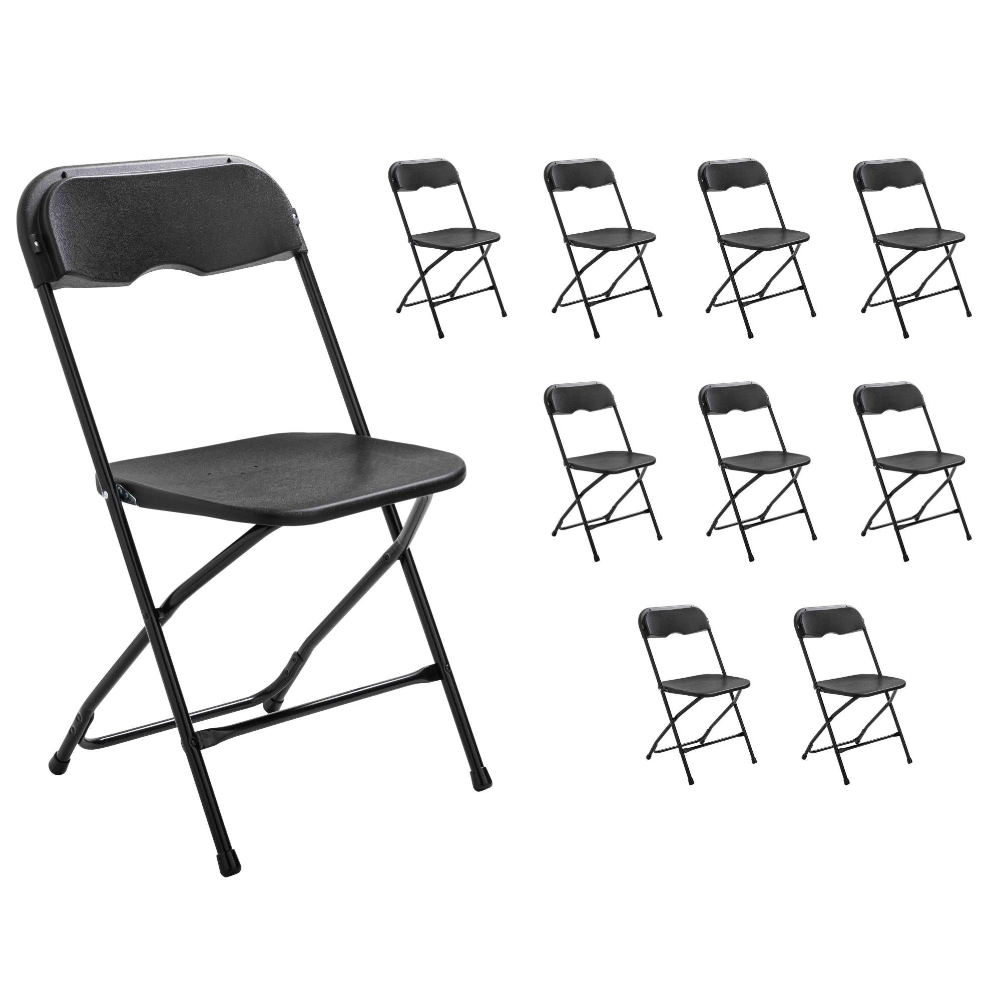 Set Di 2 Sedie Pieghevoli Multiuso – HDPE E Acciaio, Aperte 40x40x76 Cm – Per Ristoranti, Esterni, Conferenze, Picnic – Facili Da Riporre - 3