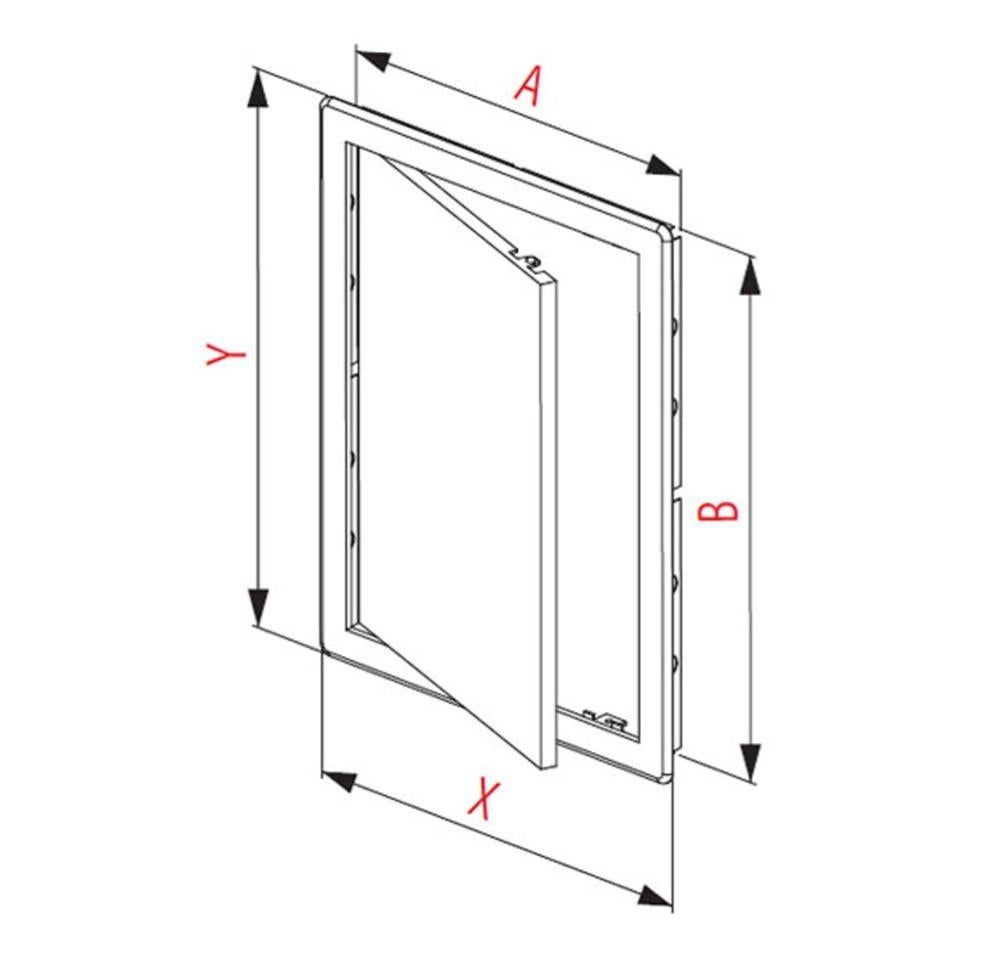 Trappe De Visite 250x300mm Plastique PVC Blanc - 3
