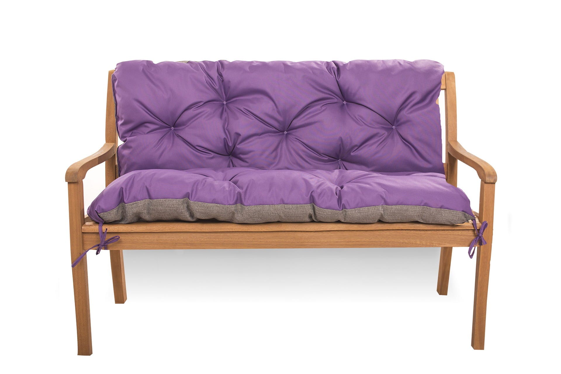 Cuscino per panca da giardino 140 x 50 x 50 cm, cuscino per seduta da  esterno/interno, colore viola
