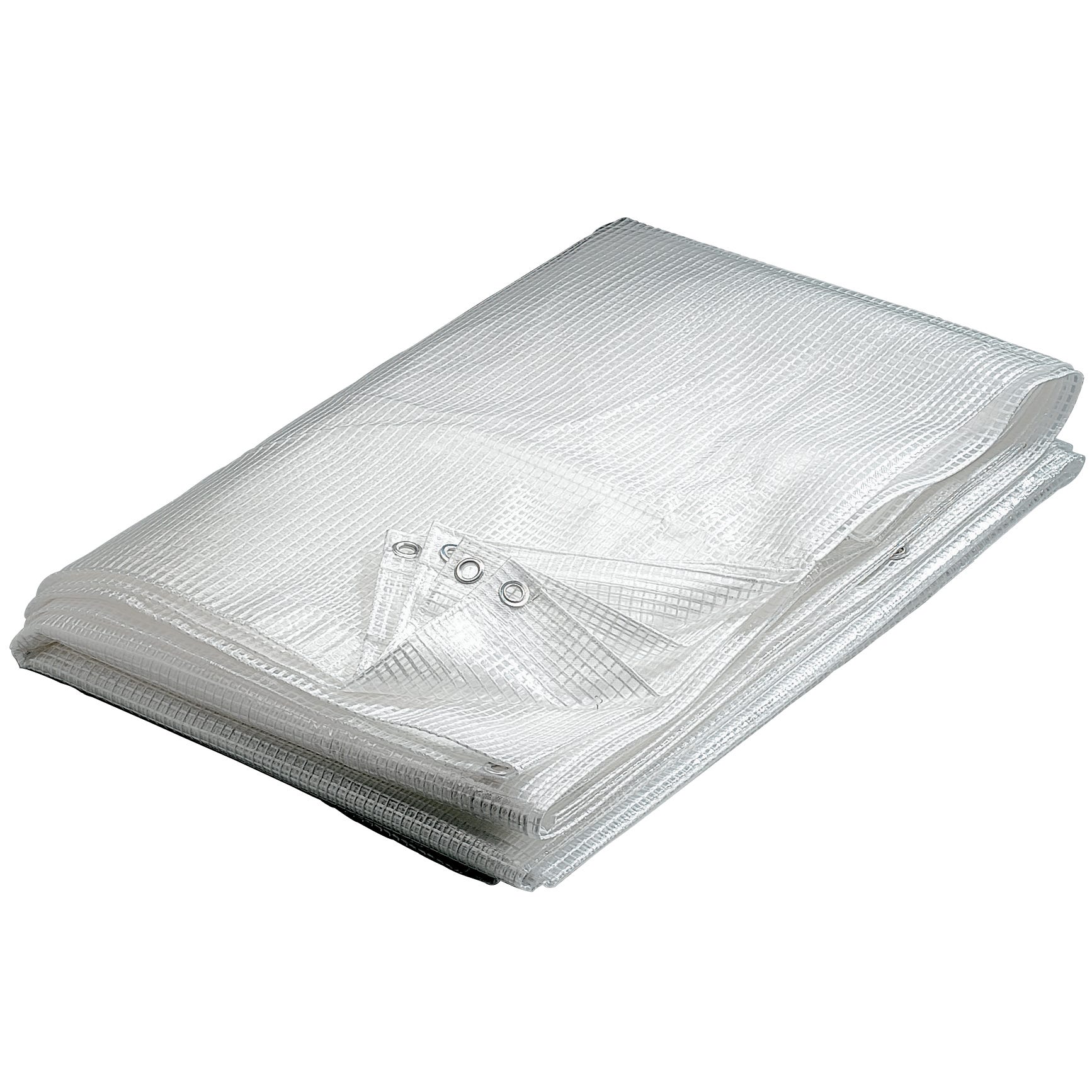 Bâche de protection étanche PVC blanche 300 g / m² : 2x3, 3x5 et