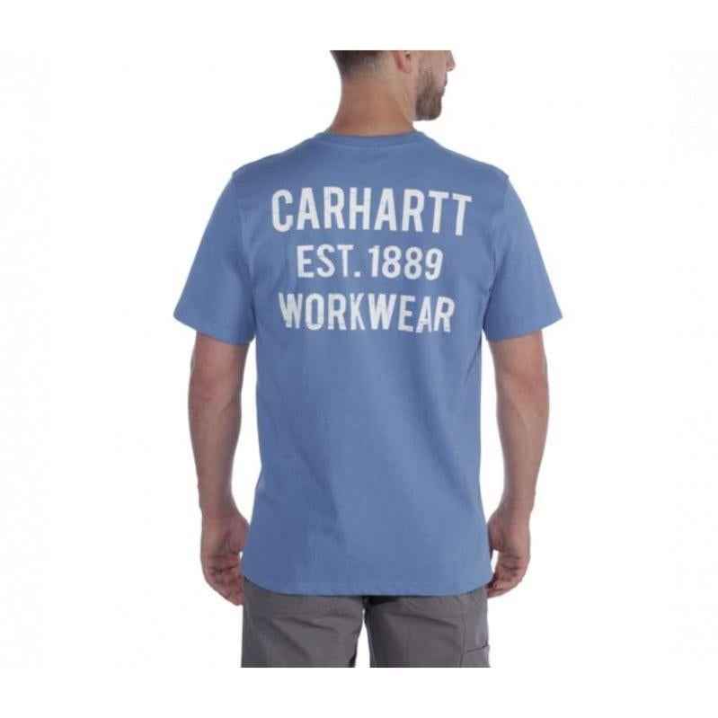 T-shirt avec poche Workwear Graphics bleu ciel - Carhartt - Taille XXL - 4