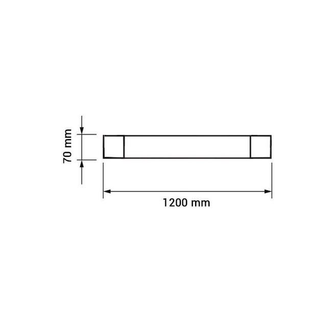 Réglette LED de bureau 40W 120cm 3320lm (250W) - Blanc Chaud 3000K