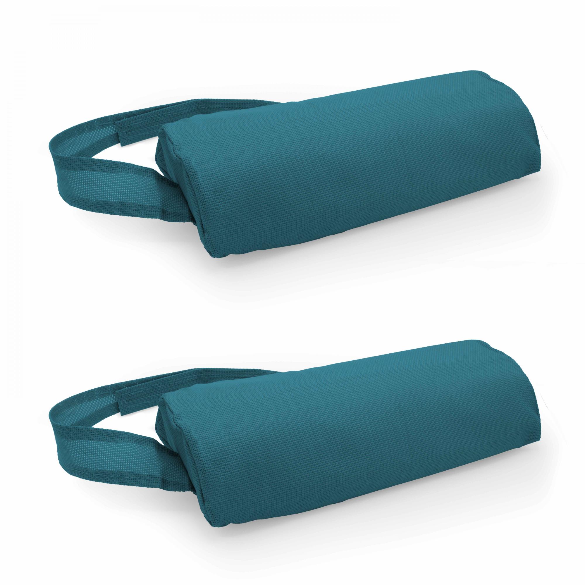 AKTIVE 61107 Lettino Da Giardino Pieghevole In Textilene E Acciaio - Sdraio Relax Regolabile Con 6 Posizioni, Portata 120 Kg (Blu Chiaro) - 5