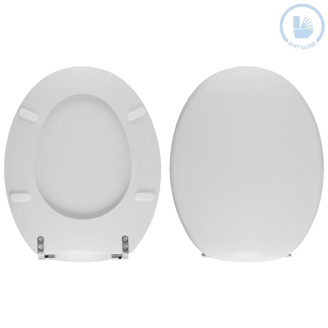 Mitepek - Copriwater sedile wc in resina e poliestere bianco Faleri  Giulietta