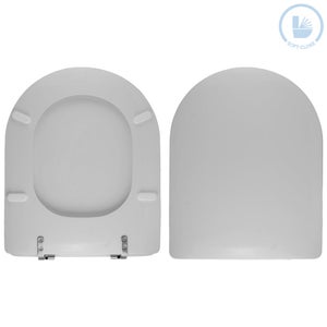 Duravit Sedile WC universale, tavoletta WC universale con chiusura  rallentata, copriwater universale a sgancio rapido per una facile  installazione, co