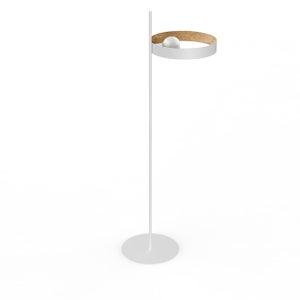 Piantana Salotto Tommy 5 Paralumi Tessuto Nero Oro H163 cm Trio Lighting