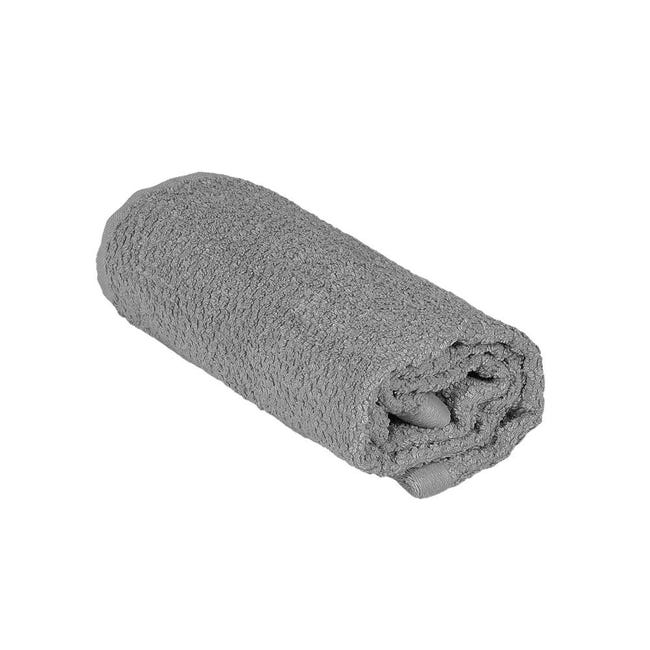 Asciugamani viso in 100% cotone colore grigio 55x100 cm
