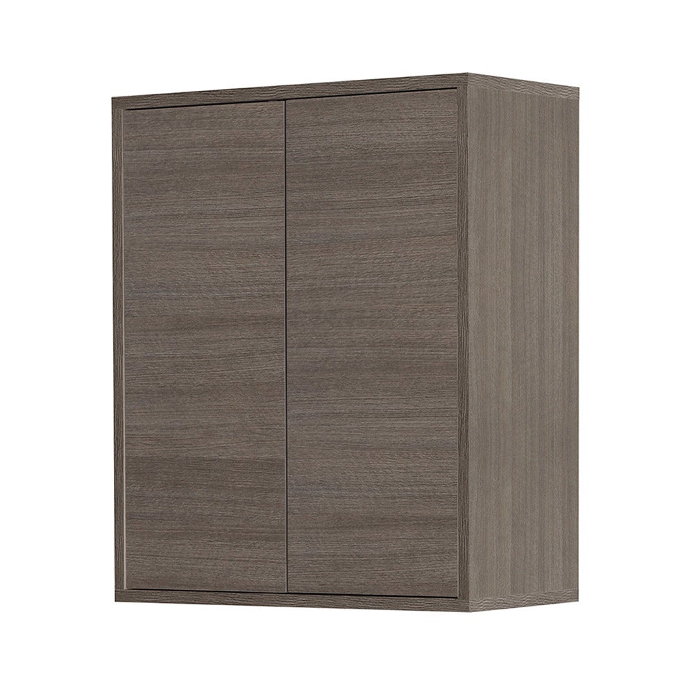 Pensile bagno sospeso 35x35 cm rovere scuro reversibile mod. Yili