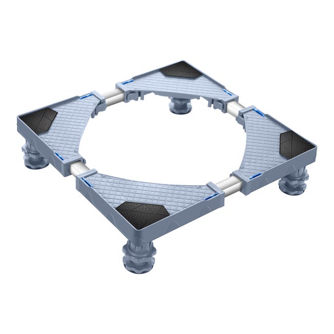 ML-Design Pedestal para Lavadora con 4 Pies Acolchados Ajustable Anchura  55-78 cm , Altura 10