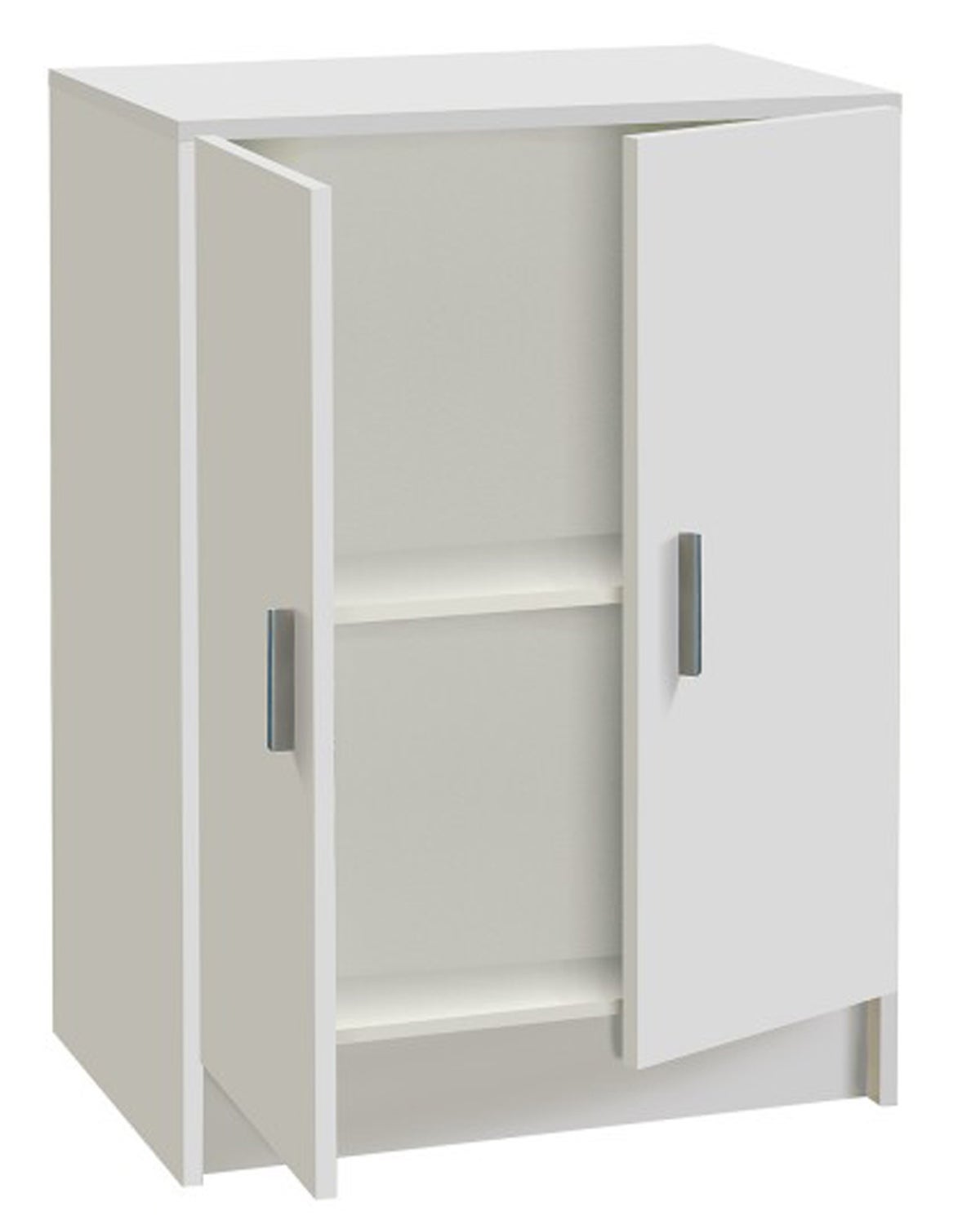 Armoire basse manager 2 portes H72xL80 cm 1 tablette bois