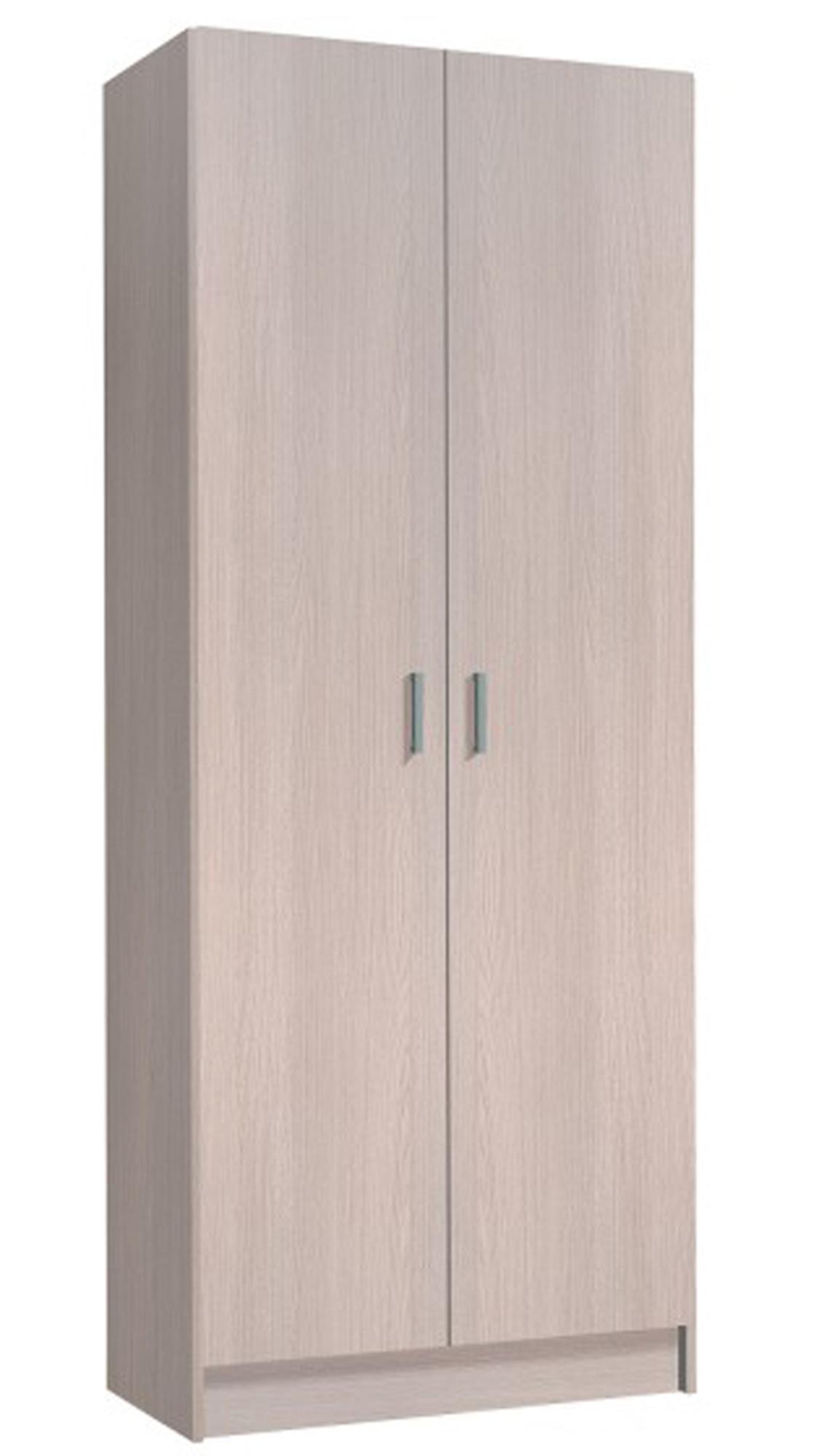 Armoire multiusages avec 2 portes en bois couleur chêne Dim H180 x L73 x P37 cm Leroy Merlin