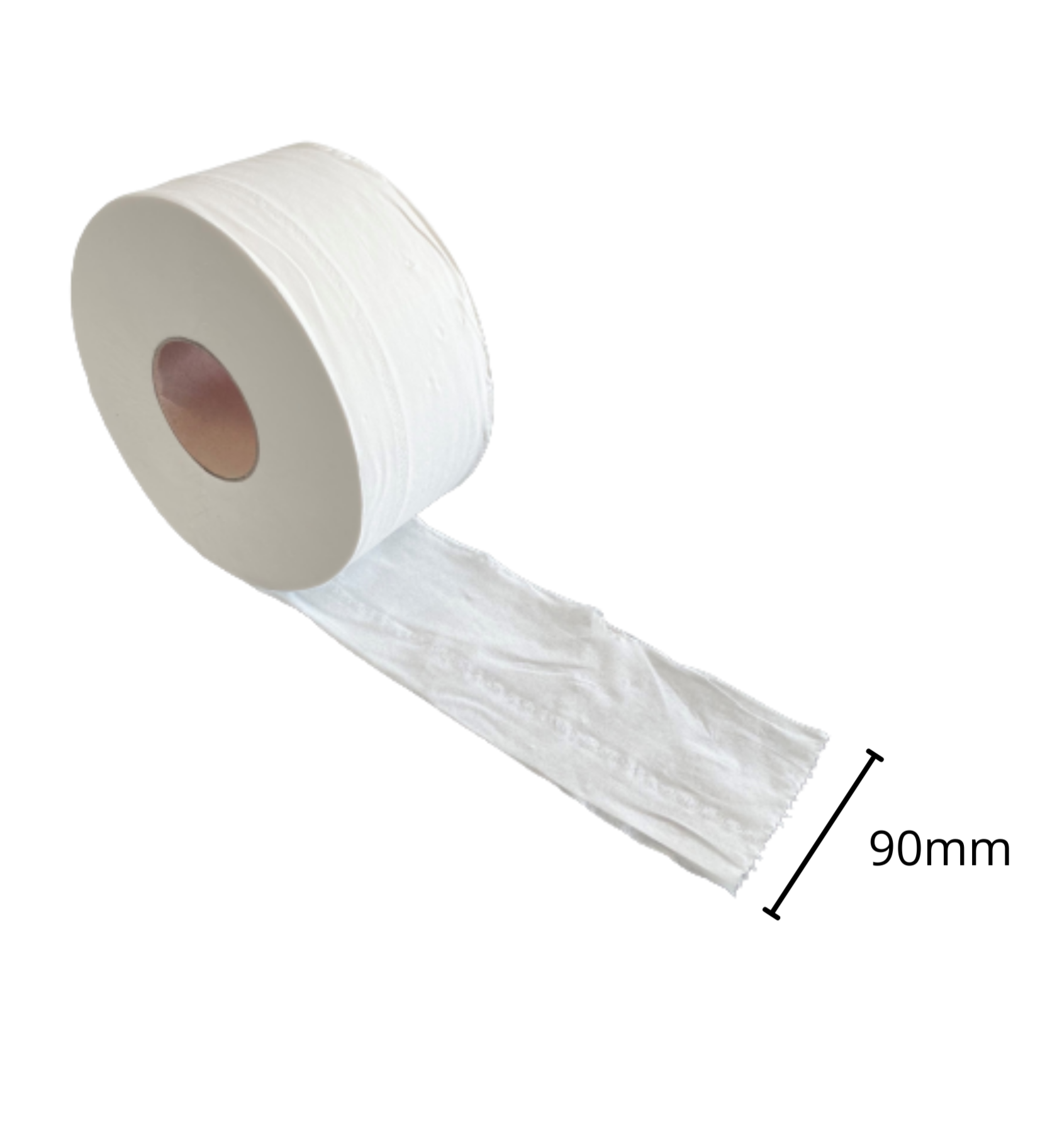 LOT 12 PAPIER HYGIENIQUE - MINI JUMBO OUATE BLANC PUR - 16gr - 486 - Laize 9 - 4