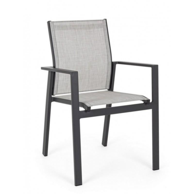 Poltrona Bizzotto Konnor Impilabile - Antracite, Per Interni Ed Esterni - Foto 3