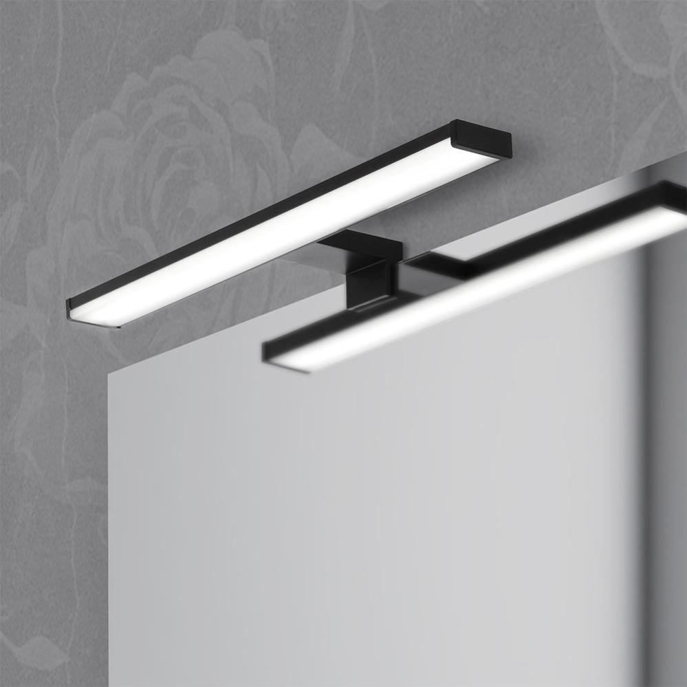 Lampada Cromo da Specchio Bagno Aldo Led Switch Luce Naturale o Luce Calda L53 cm IP44 ACB