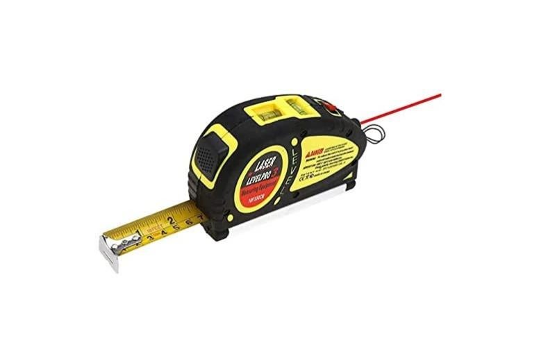 Livella Laser Con Metro A Nastro 250 Cm Misuratore Linee - Foto 2