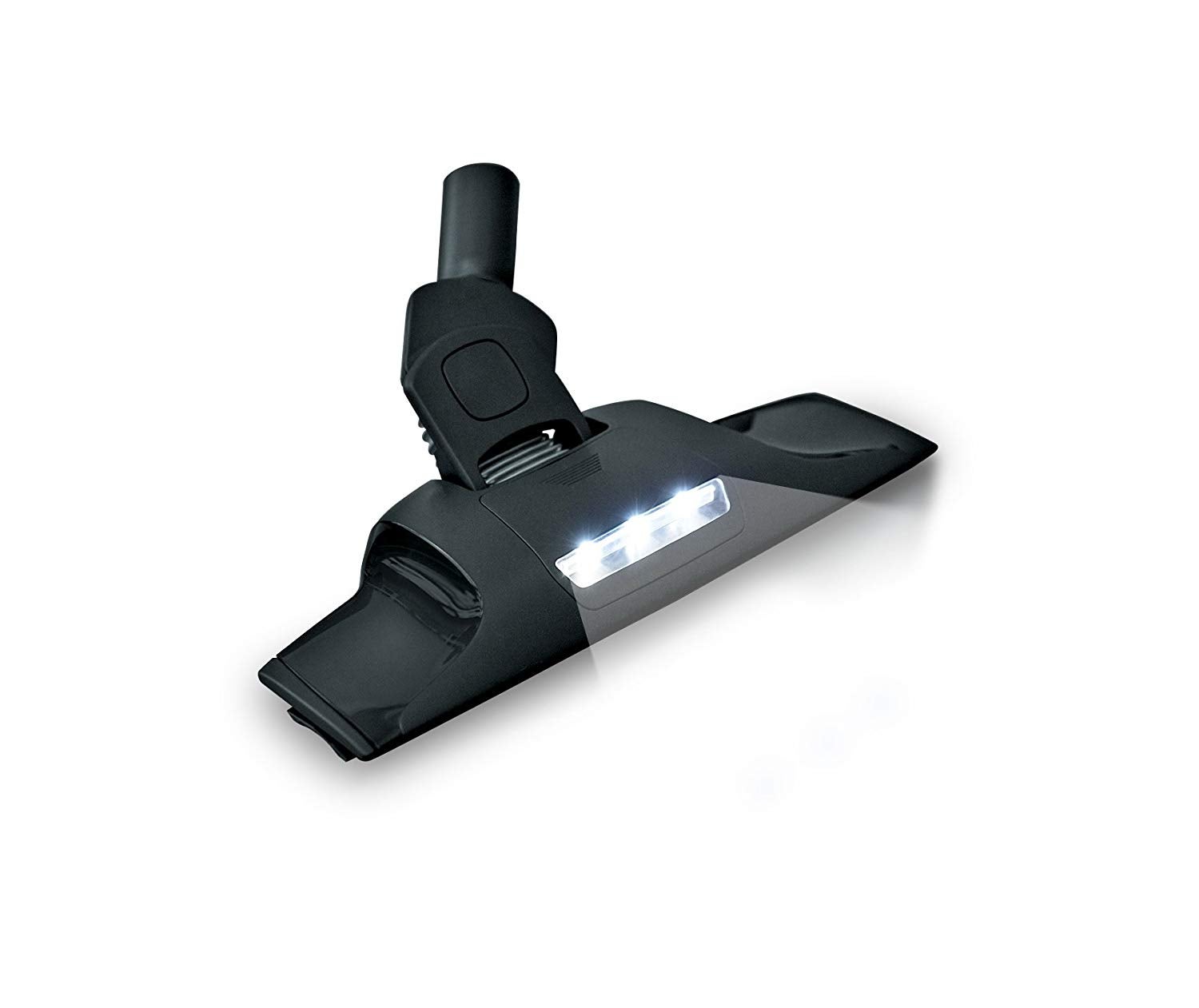 AEG AP350 SpeedyClean Illumi Bocchetta per pavimenti duri ugello con tecnologia LED, piatto e mobile, altezza 46 mm, aspirare sotto divani e mobili imbottiti, girevole a 360°, colore: Nero 