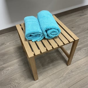 Tabouret Salle de Bain avec Étagère pour Enfants et Adultes Charge 150kg  32,5x32,5x43,5cm